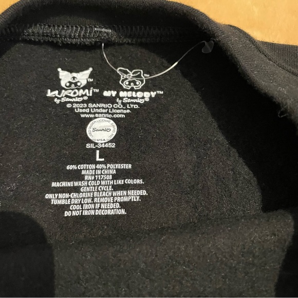NWOT Kuromi/My Melody sweatshirt - Picture 3 of 4